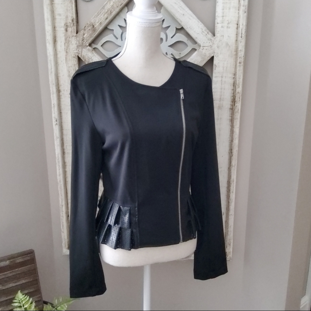 Olsenboye Black Peplum Blazer